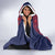 Costa Rica Football Hooded Blanket Los Ticos Unique Pattern