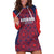 Custom Costa Rica Football Hoodie Dress Los Ticos Unique Pattern