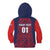 Custom Costa Rica Football Kid Hoodie Los Ticos Unique Pattern