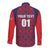 Custom Costa Rica Football Long Sleeve Button Shirt Los Ticos Unique Pattern