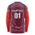 Custom Costa Rica Football Long Sleeve Shirt Los Ticos Unique Pattern