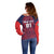 Custom Costa Rica Football Off Shoulder Sweater Los Ticos Unique Pattern