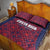 Costa Rica Football Quilt Bed Set Los Ticos Unique Pattern