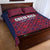 Costa Rica Football Quilt Bed Set Los Ticos Unique Pattern