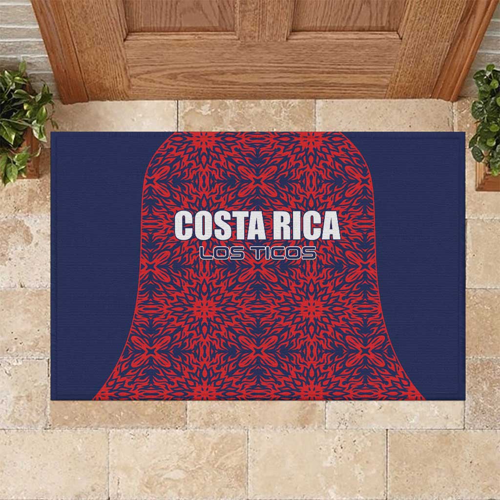 Costa Rica Football Rubber Doormat Los Ticos Unique Pattern