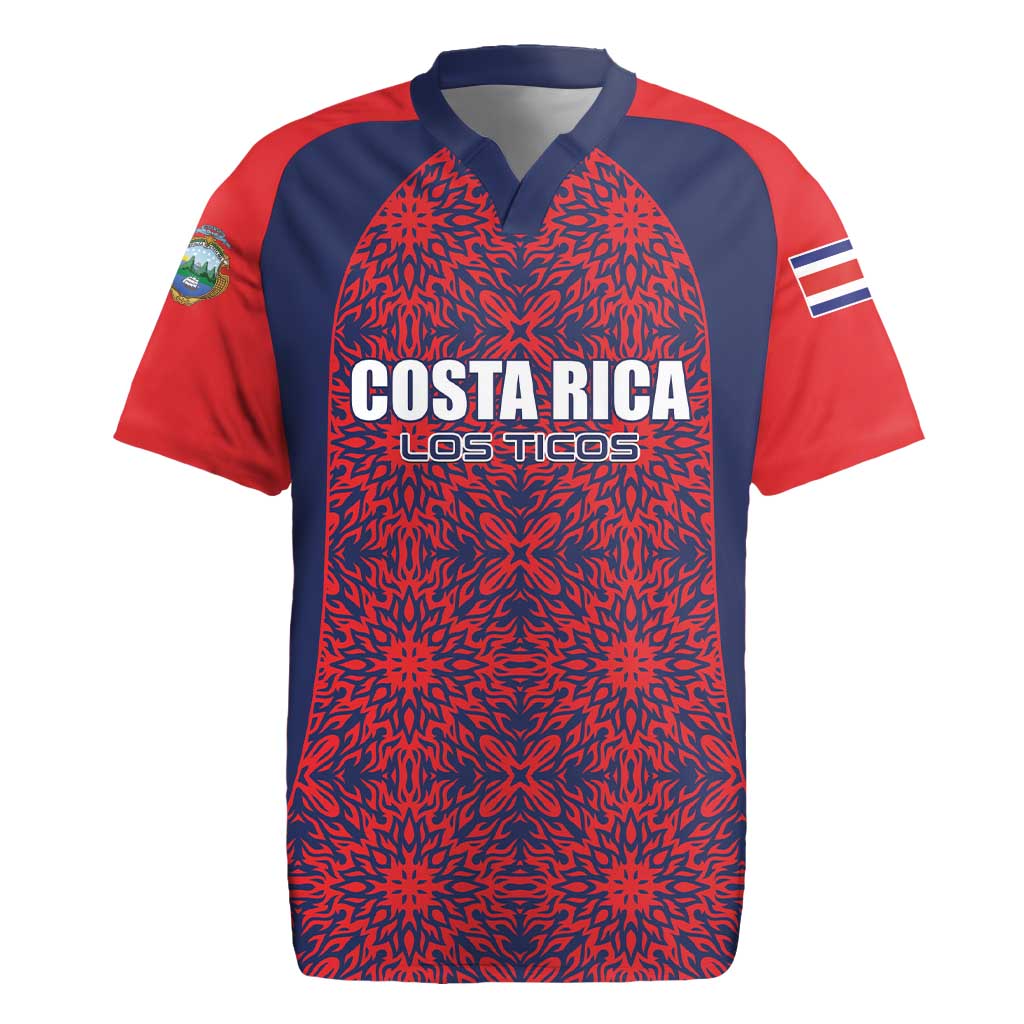 Custom Costa Rica Football Rugby Jersey Los Ticos Unique Pattern