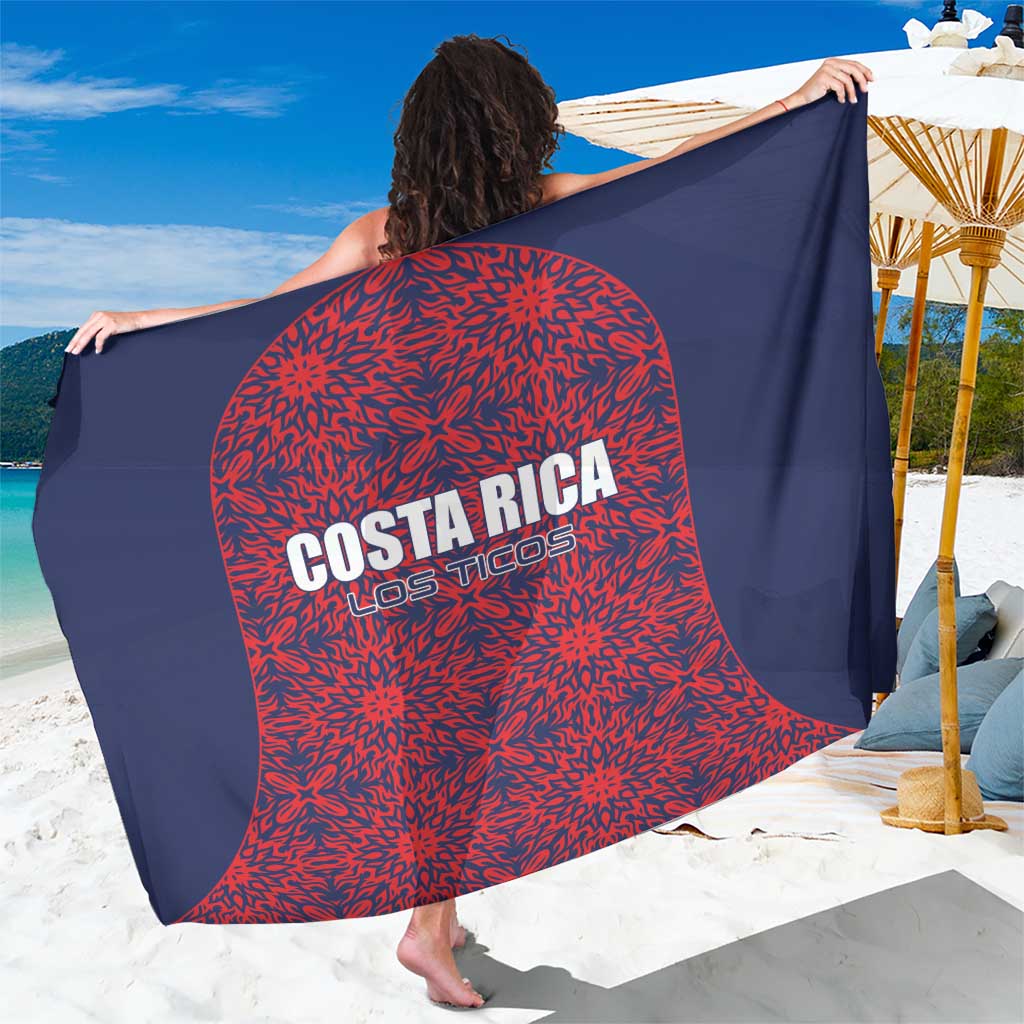 Costa Rica Football Sarong Los Ticos Unique Pattern