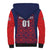 Custom Costa Rica Football Sherpa Hoodie Los Ticos Unique Pattern