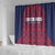 Costa Rica Football Shower Curtain Los Ticos Unique Pattern