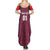 Custom Costa Rica Football Summer Maxi Dress Los Ticos Unique Pattern