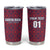 Custom Costa Rica Football Tumbler Cup Los Ticos Unique Pattern