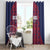 Costa Rica Football Window Curtain Los Ticos Unique Pattern