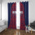 Costa Rica Football Window Curtain Los Ticos Unique Pattern