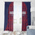 Costa Rica Football Window Curtain Los Ticos Unique Pattern