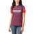 Custom Costa Rica Football Women Polo Shirt Los Ticos Unique Pattern