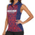 Custom Costa Rica Football Women Sleeveless Polo Shirt Los Ticos Unique Pattern