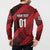 Custom Trinidad and Tobago Football Button Sweatshirt Soca Warriors In My Heart