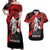 Custom Trinidad and Tobago Football Couples Matching Off Shoulder Maxi Dress and Hawaiian Shirt Soca Warriors In My Heart