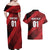 Custom Trinidad and Tobago Football Couples Matching Off Shoulder Maxi Dress and Hawaiian Shirt Soca Warriors In My Heart