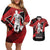 Custom Trinidad and Tobago Football Couples Matching Off Shoulder Short Dress and Hawaiian Shirt Soca Warriors In My Heart