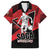 Custom Trinidad and Tobago Football Family Matching Off Shoulder Short Dress and Hawaiian Shirt Soca Warriors In My Heart