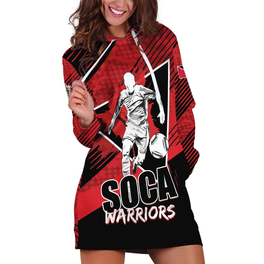 Custom Trinidad and Tobago Football Hoodie Dress Soca Warriors In My Heart