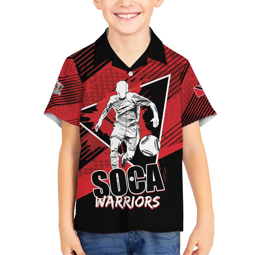 Custom Trinidad and Tobago Football Kid Hawaiian Shirt Soca Warriors In My Heart