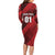 Custom Trinidad and Tobago Football Long Sleeve Bodycon Dress Soca Warriors In My Heart