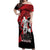 Custom Trinidad and Tobago Football Off Shoulder Maxi Dress Soca Warriors In My Heart