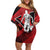 Custom Trinidad and Tobago Football Off Shoulder Short Dress Soca Warriors In My Heart