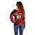 Custom Trinidad and Tobago Football Off Shoulder Sweater Soca Warriors In My Heart