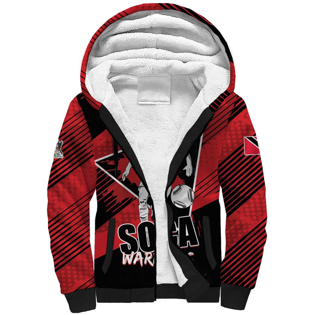 Custom Trinidad and Tobago Football Sherpa Hoodie Soca Warriors In My Heart