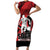 Custom Trinidad and Tobago Football Short Sleeve Bodycon Dress Soca Warriors In My Heart