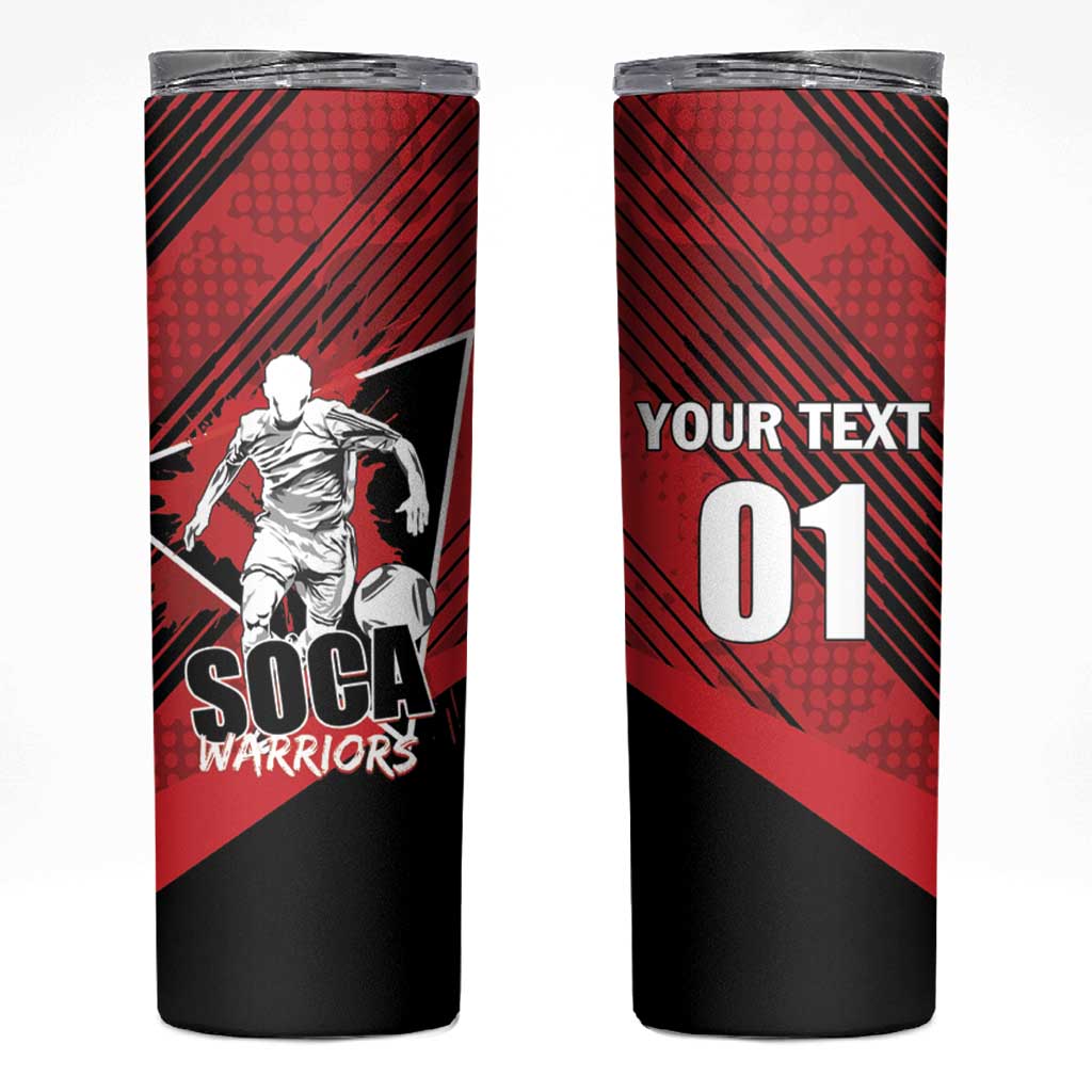 Custom Trinidad and Tobago Football Skinny Tumbler Soca Warriors In My Heart