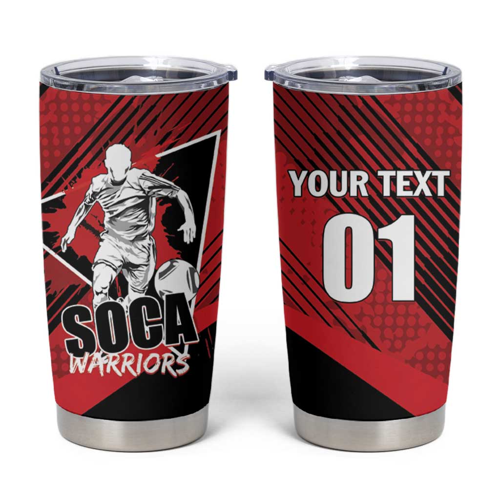 Custom Trinidad and Tobago Football Tumbler Cup Soca Warriors In My Heart