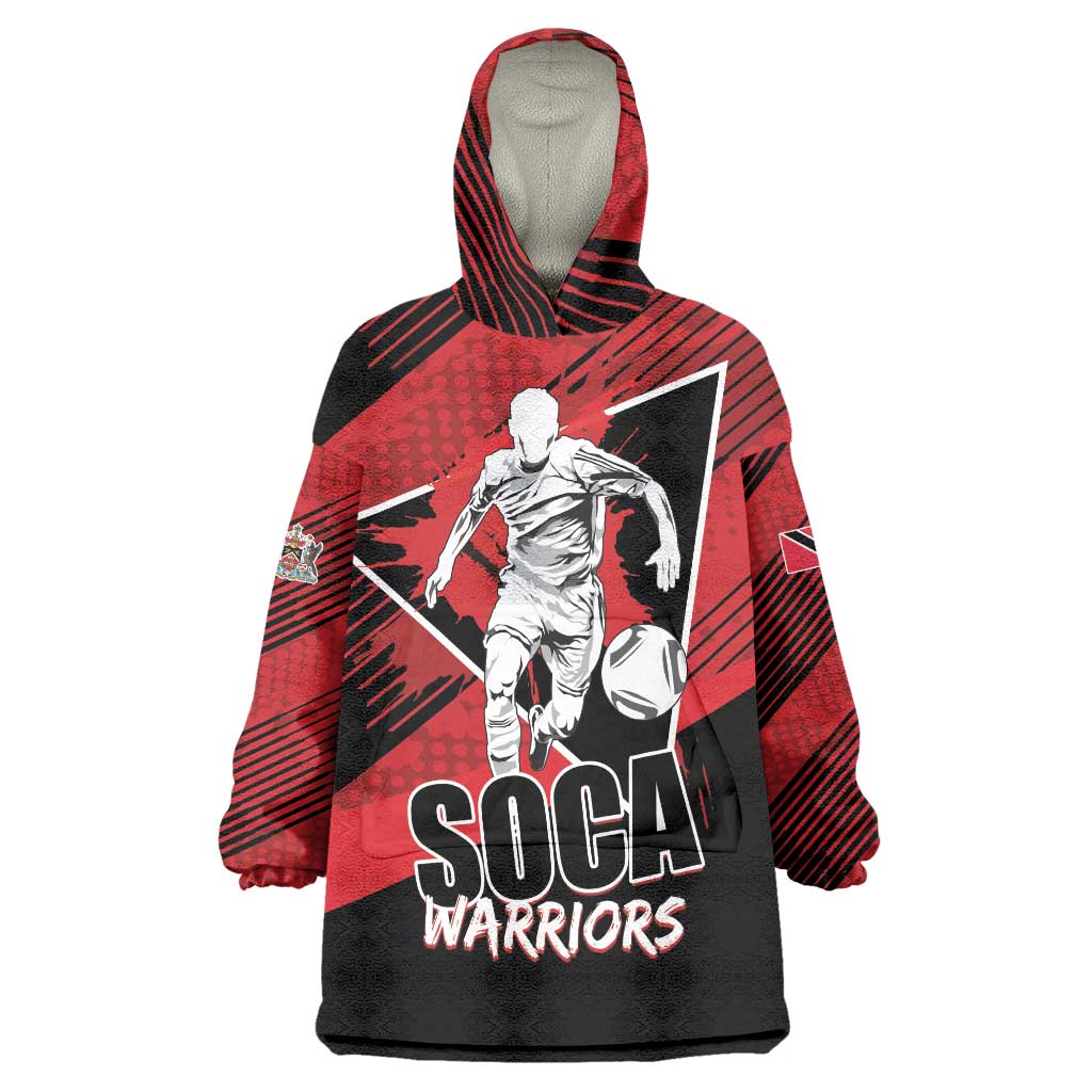 Custom Trinidad and Tobago Football Wearable Blanket Hoodie Soca Warriors In My Heart