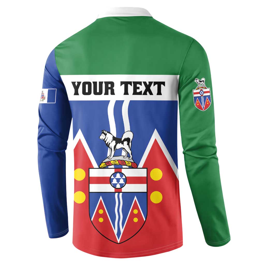 Personalized Canada Yukon Territories Button Sweatshirt Larger Than Life