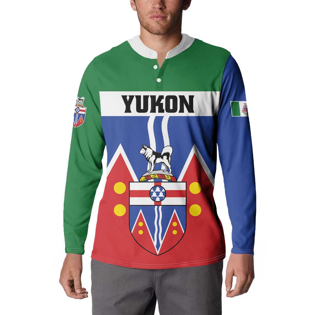 Personalized Canada Yukon Territories Button Sweatshirt Larger Than Life