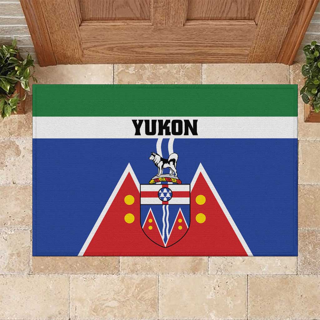 Canada Yukon Territories Rubber Doormat Larger Than Life