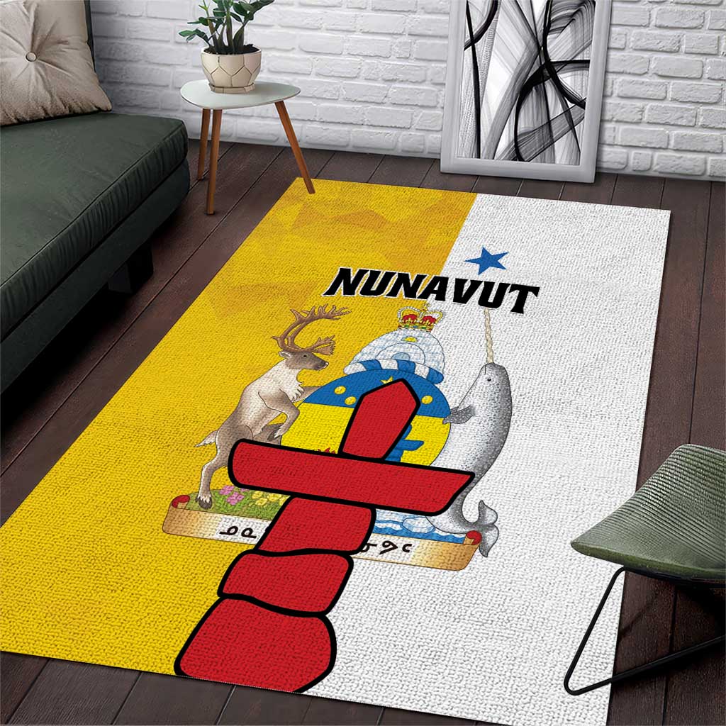 Canada Nunavut Territories Area Rug Inuktitut Our Land Our Strength