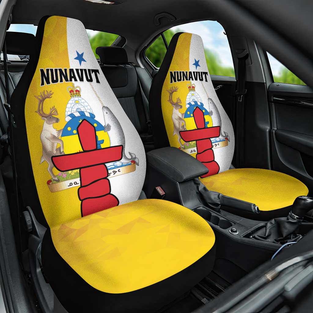 Canada Nunavut Territories Car Seat Cover Inuktitut Our Land Our Strength