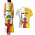 Personalized Canada Nunavut Territories Couples Matching Tank Maxi Dress and Hawaiian Shirt Inuktitut Our Land Our Strength