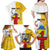 Personalized Canada Nunavut Territories Family Matching Off Shoulder Maxi Dress and Hawaiian Shirt Inuktitut Our Land Our Strength