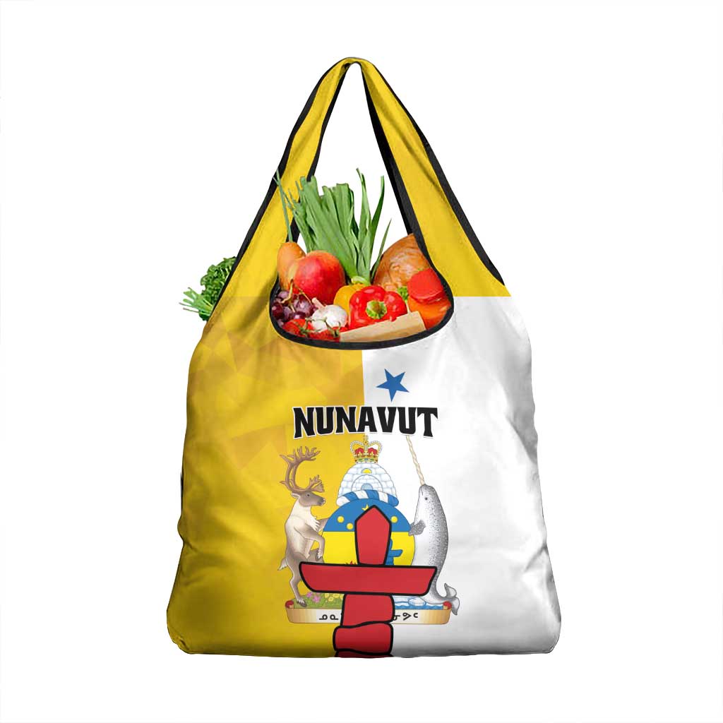 Canada Nunavut Territories Grocery Bag Inuktitut Our Land Our Strength