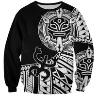 Taino Sun Traditional Tattoo Sweatshirt Polynesian Pattern