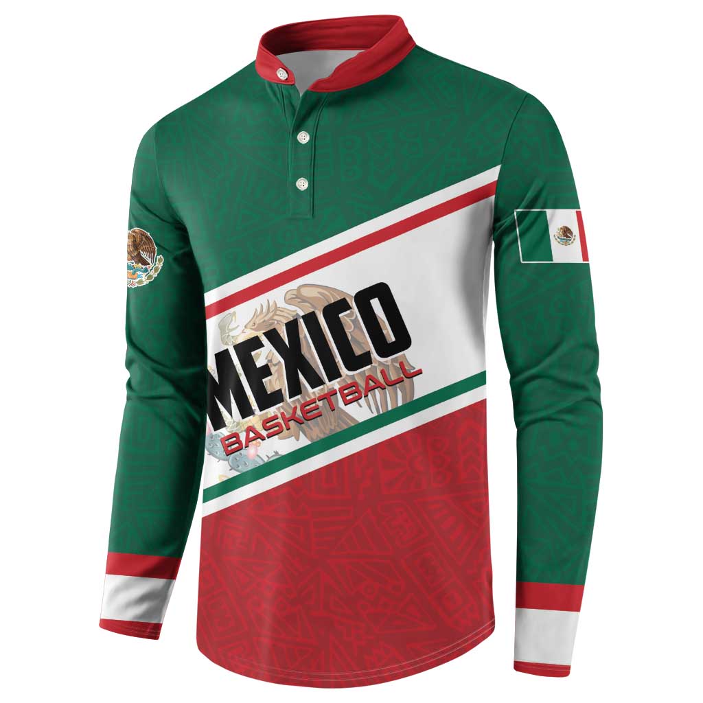 Personalized Mexico Basketball Button Sweatshirt Guerreros Go Champion