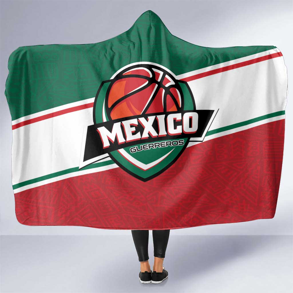 Mexico Basketball Hooded Blanket Guerreros Go Champion