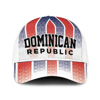 Dominican Republic Baseball Net Cap Stripe Stylized