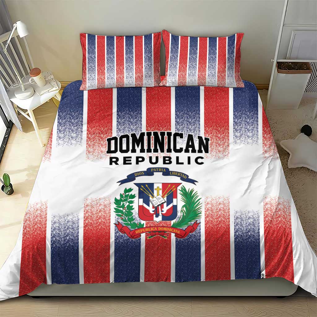 Dominican Republic Bedding Set Stripe Stylized