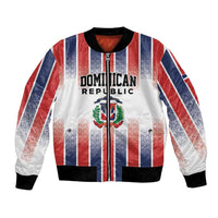 Personalized Dominican Republic Bomber Jacket Stripe Stylized